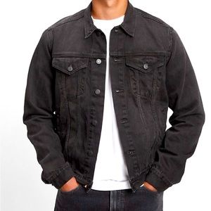 Men Black jeans jacket